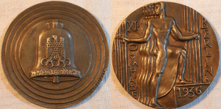 Médaille 3ième Reich XIe Jeux Olympiques De Berlin, Par Otto Placzek, 1936